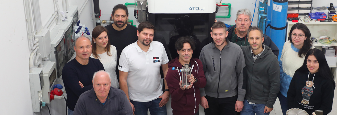 The first compact ultrasonic atomizer installed in Italy at LNGS