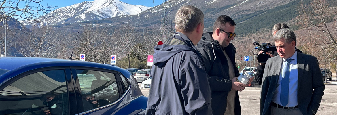 Consegnati alcuni frammenti del meteorite di San Valentino ai Laboratori Nazionali del Gran Sasso
